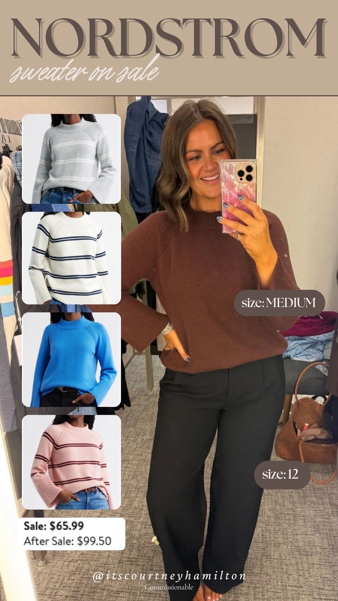This sweater is on sale from Nordstrom!! Last week to shop the sale!

Sale alert, watchnow, finds under 100, new arrivals, casual outfit, Courtney Hamilton