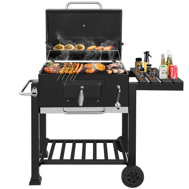 AEDILYS 25 inch Charcoal Grill, with Side Tables | Walmart (US)
