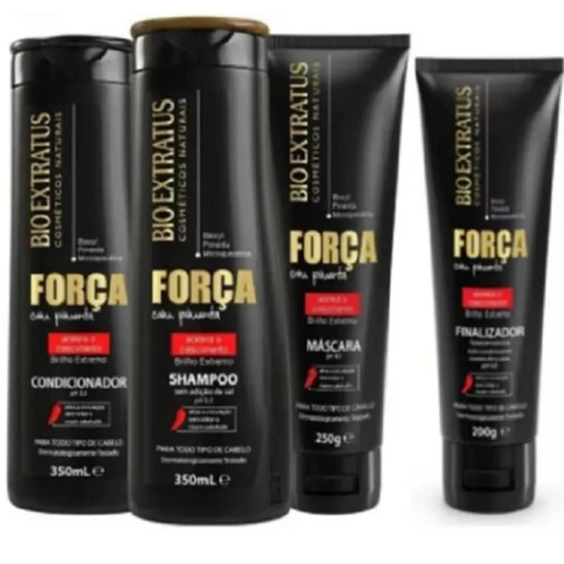 Kit Bio Extratus Força com Pimenta Tratamento (4 Produtos) | Beleza Na Web (BR)