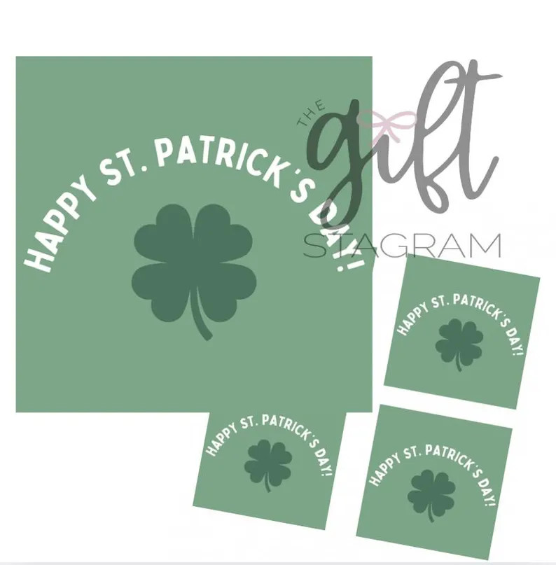 Happy St. Patrick's Day Gift Tag | St. Patrick's Day Gift Cards | St. Patty's Gift Ideas | 3x3" T... | Etsy (US)