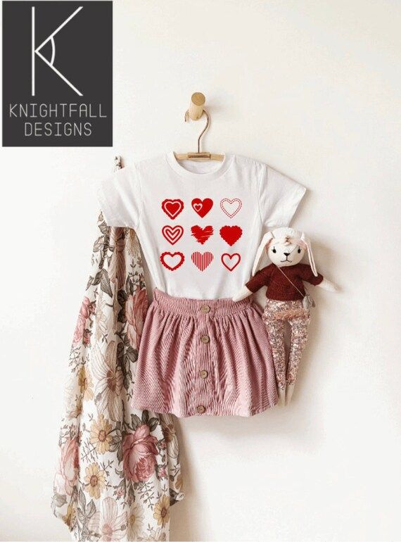 Toddler Valentines Day Shirt, Valentines Day Tee for Toddlers, February Shirt, Baby Girl Valentin... | Etsy (US)