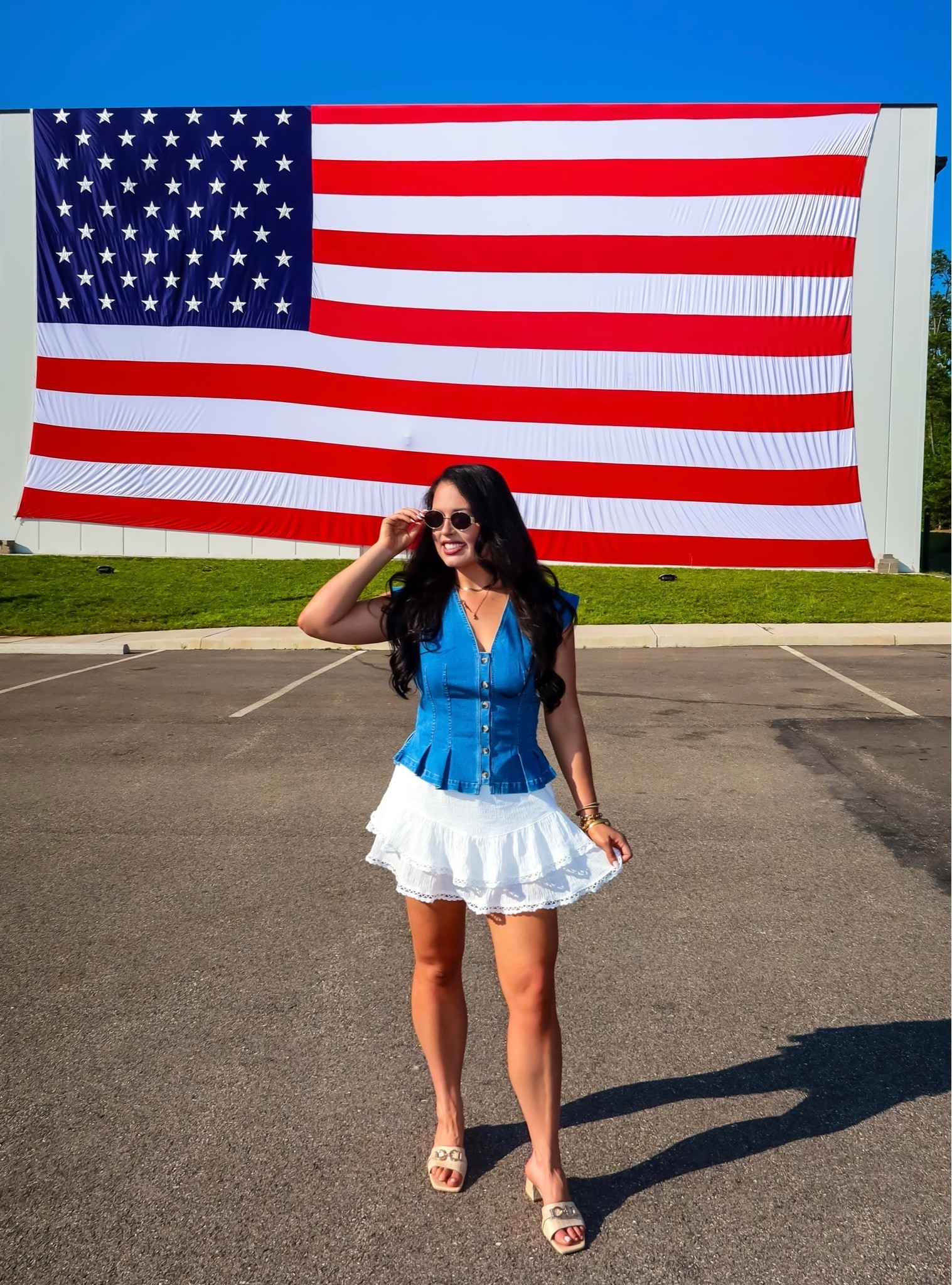 Under $30 Amazon white skort (medium), under $35 Amazon denim top (medium), rattan sandals

#LTKSaleAlert #LTKootd