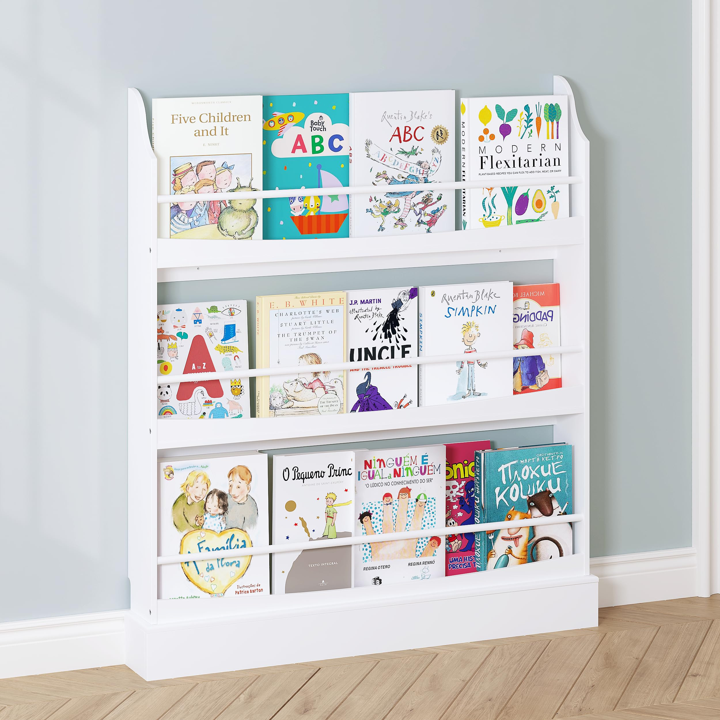 UTEX Kids Bookshelf, 3 Tiers Book Shelf and Storage for Kids Rooms, Kids Bookcase Rack Wall for B... | Amazon (US)