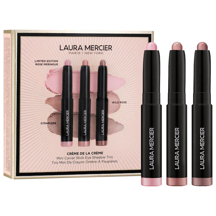 Mini Creme De La Creme Caviar Stick Eyeshadow Trio Gift Set - Laura Mercier | Sephora | Sephora (CA)