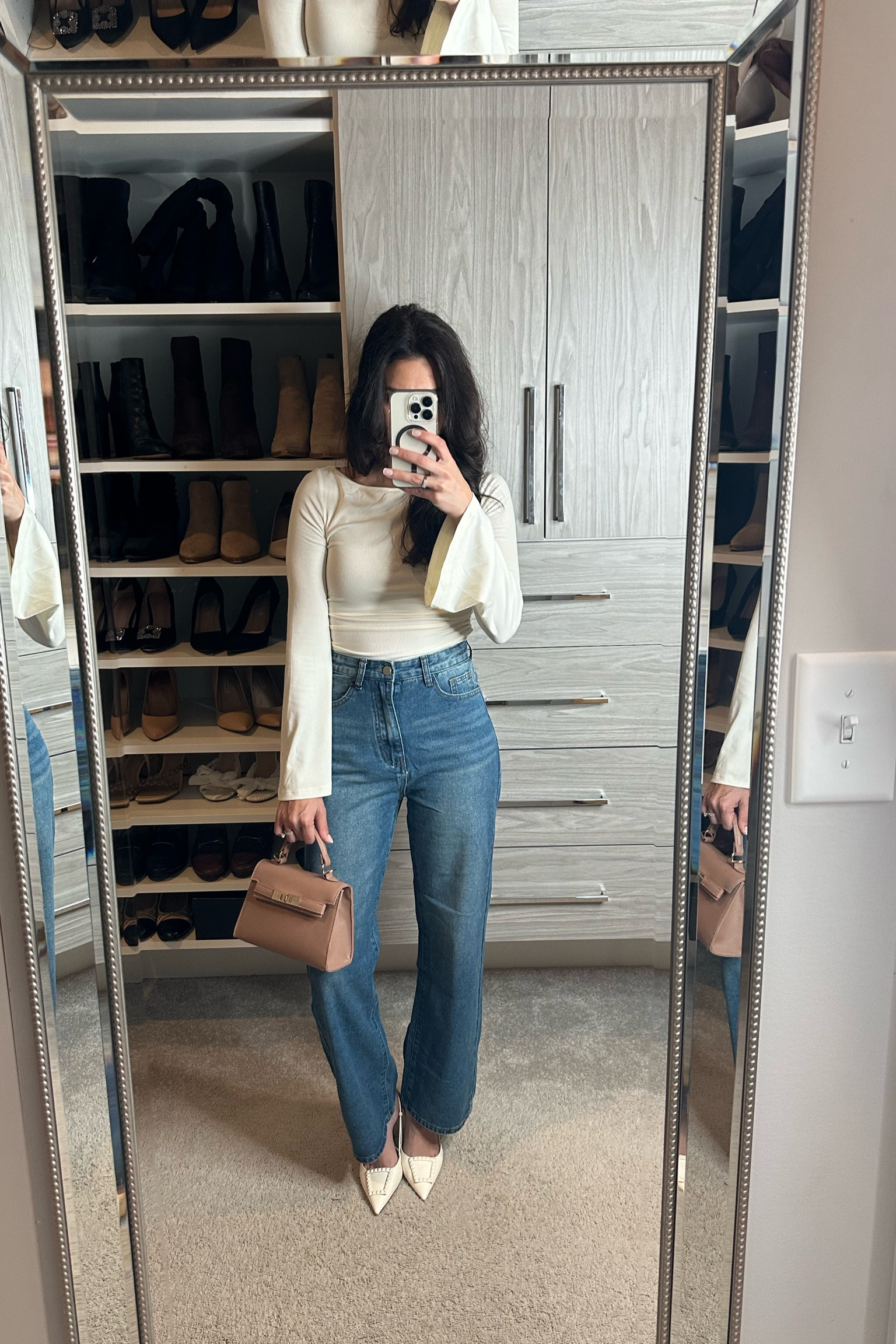 Elevated casual outfit / date night outfit 

wearing an xs in the top and bottom 

#LTKPetite #LTKFindsUnder100 #LTKFindsUnder50