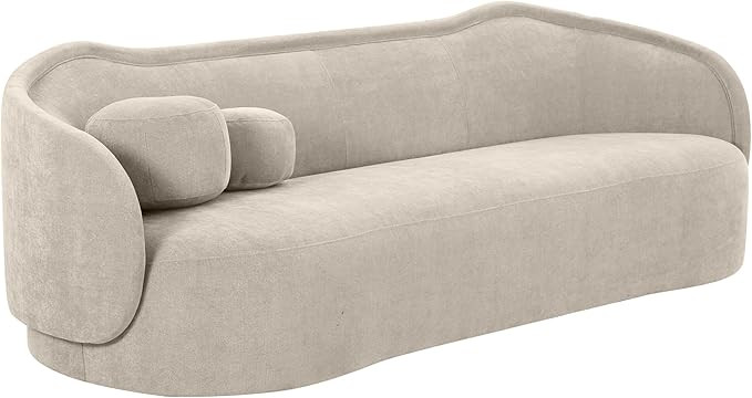 Tov Furniture Circe Taupe Textured Velvet Sofa | Amazon (US)