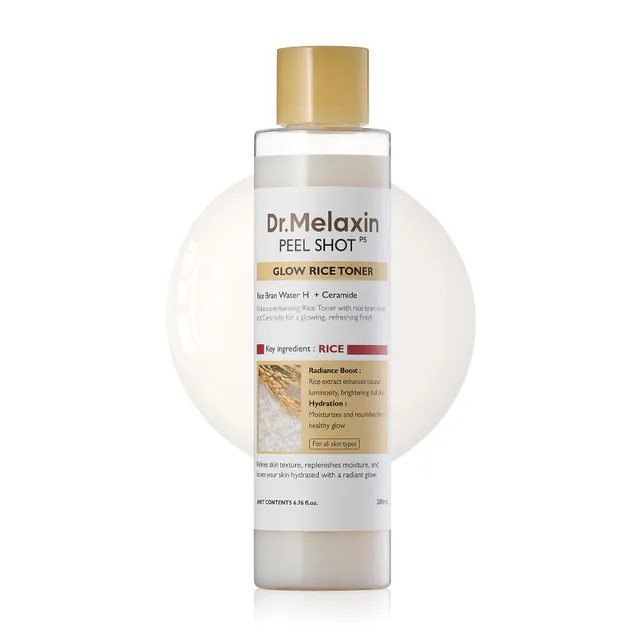 Dr.Melaxin - Peel Shot Glow White Rice Toner 200ml | YesStyle.com
