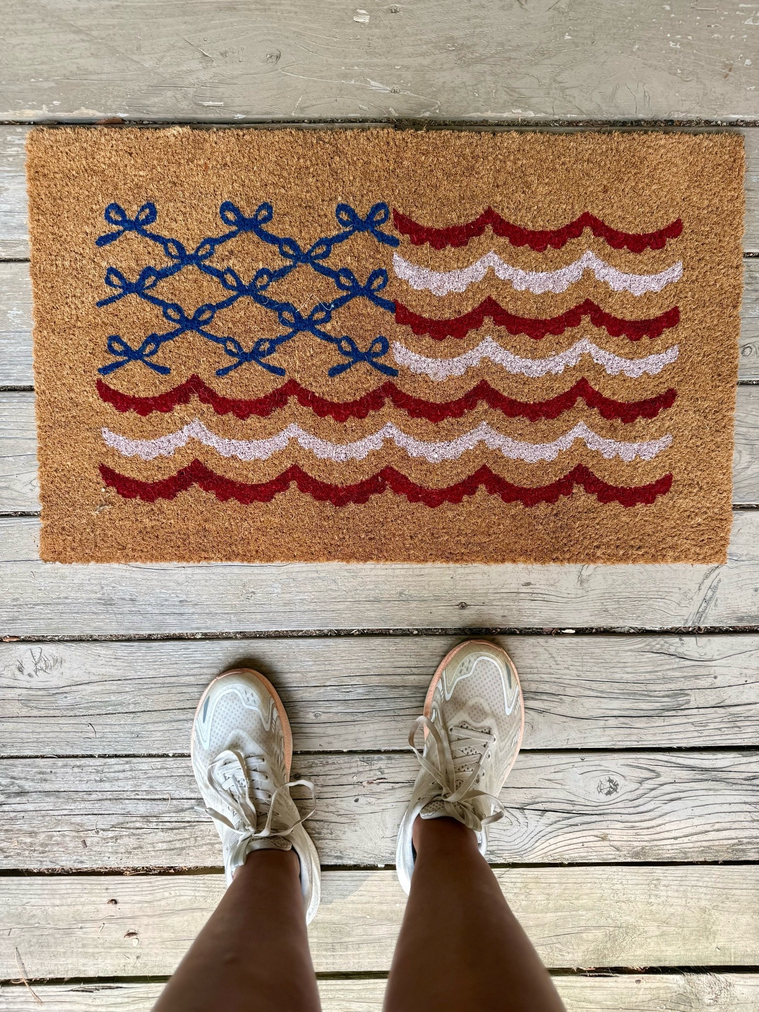 Walmart Summer Porch Decor 🇺🇸
This My Texas House patriotic bow flag rug was an immediate add to cart. Such a cute Americana-inspired piece for Memorial Day, summer, and Fourth of July decorating.

Patriotic Decor • Walmart Finds • Summer Porch • Front Door Decor • Americana Decor • Outdoor Rug • My Texas House

#LTKHome #LTKdayinmylife #LTKSeasonal