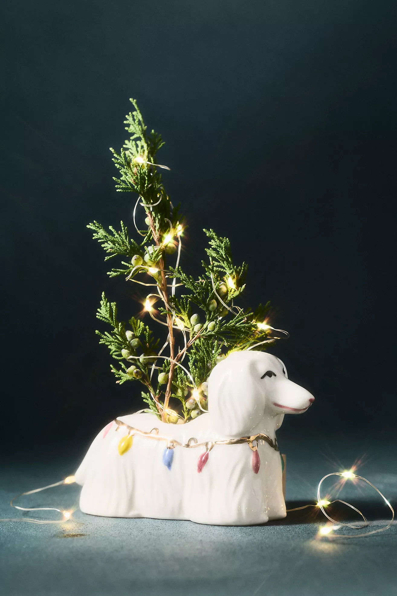 Festive Vintage-Inspired Animal Stoneware Vase | Anthropologie (US)