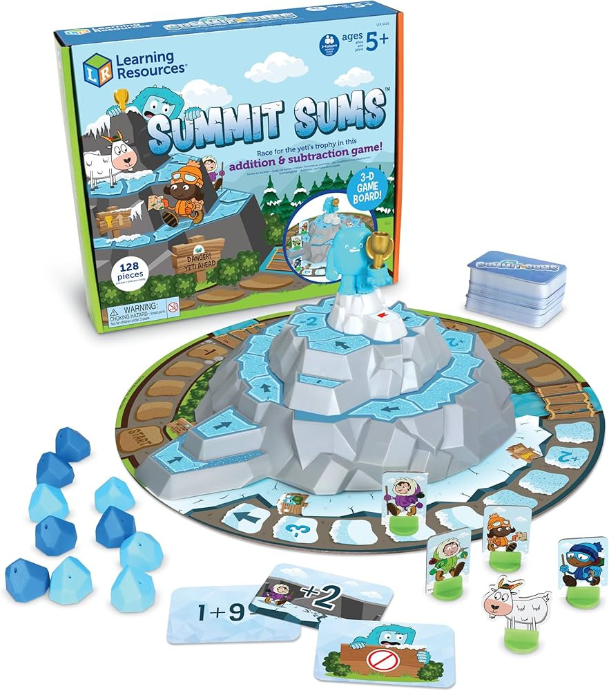 Learning Resources Summit Sums,128 Pieces, Ages 5+, Educational Games, Math Games, Games for Kids | Amazon (CA)
