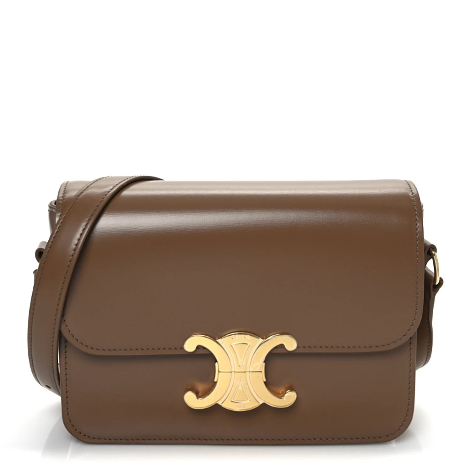 Shiny Calfskin Teen Triomphe Bronze | FASHIONPHILE (US)