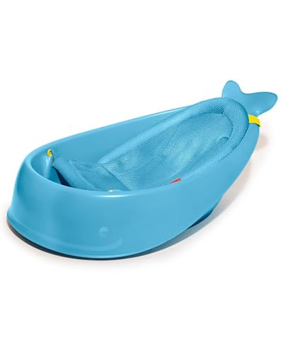 Skip Hop Infant Bath Tub 3-Stage Grow With Baby Smart Sling MOBY Bathtub Blue Age 0+ | Amazon (US)