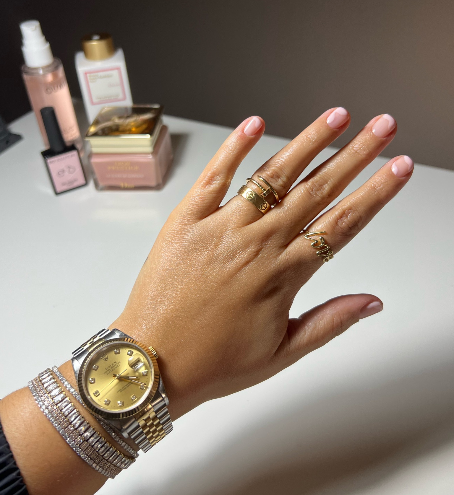Baby lotion Nails - everything you need to recreate this look at home! This look is a soft baby pink, with rose scented skincare - perfect for Valentines week. 

#LTKeurope #LTKSeasonal #LTKstyletip