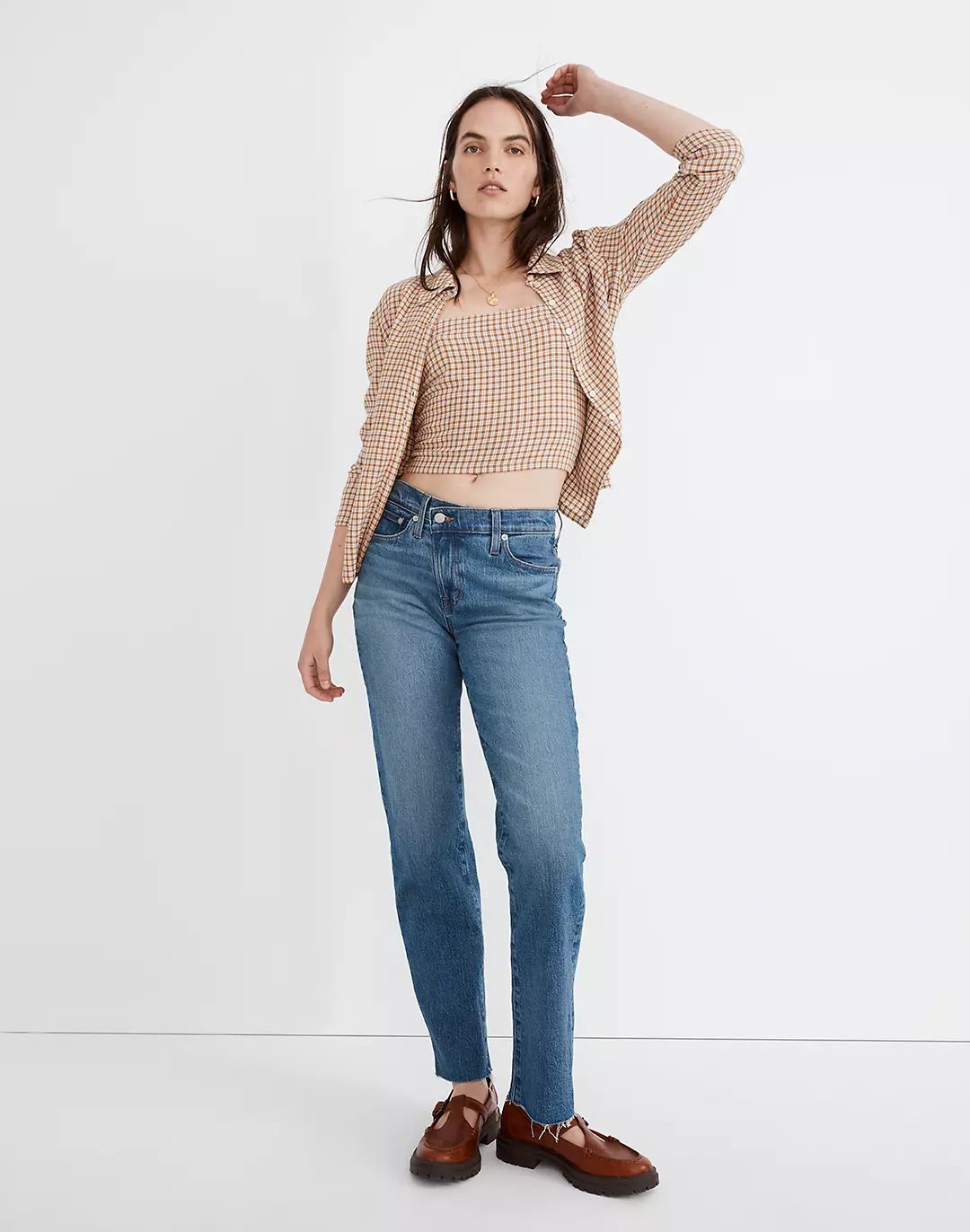 The Perfect Vintage Straight Jean in Edgerton Wash:  Cross-Tab Edition | Madewell