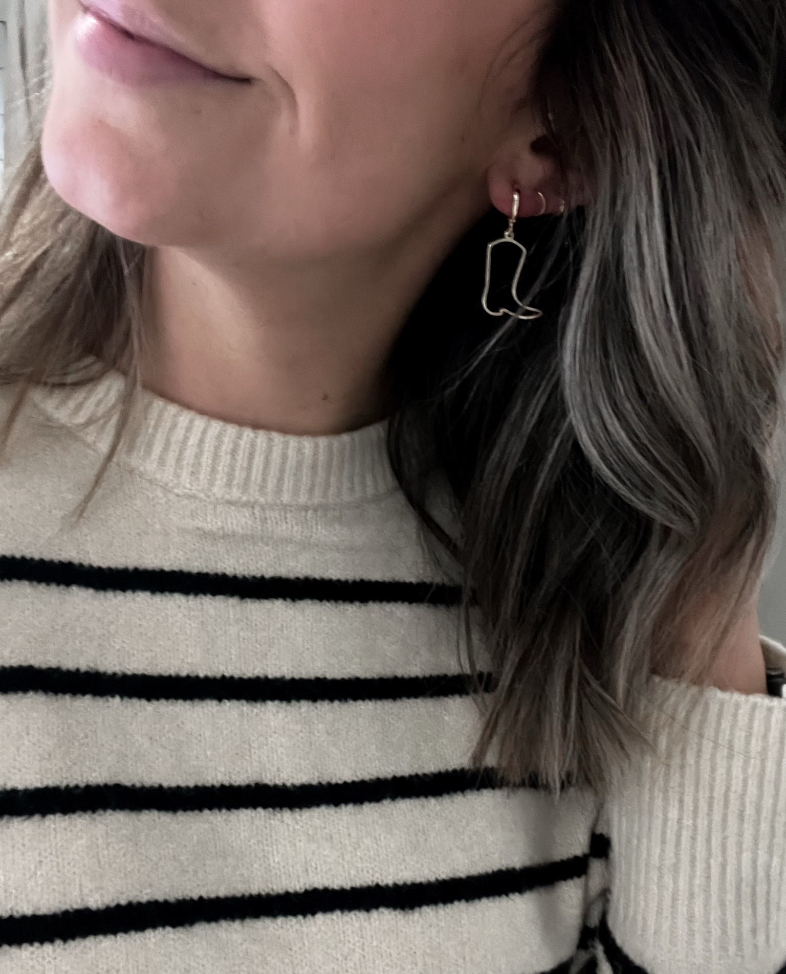 My cute little cowboy boot earrings on for size reference, they are super lightweight too!

#LTKSeasonal #LTKTravel #LTKStyleTip
