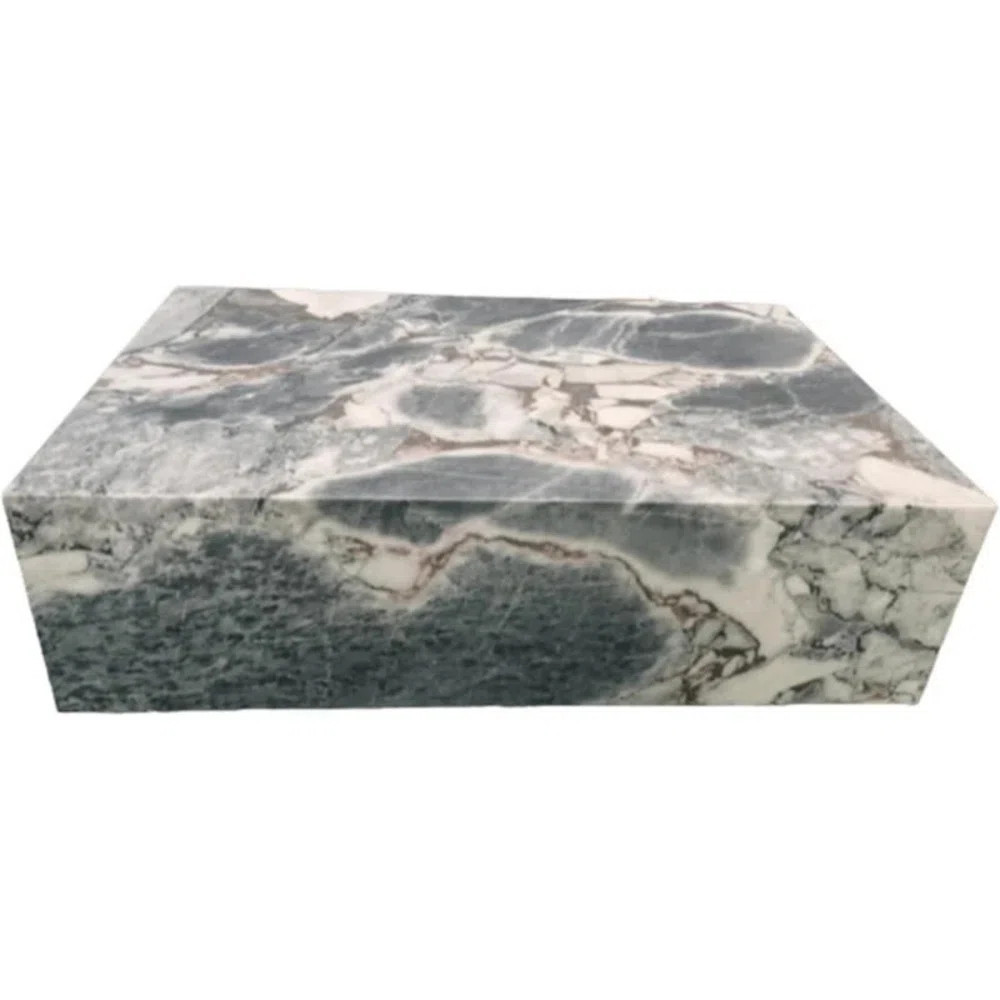 Emrie Genuine Marble Block Coffee Table - Galaxy Marble | Wayfair North America