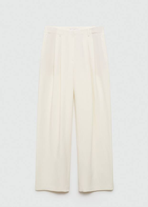 Darts lyocell trousers -  Women | Mango United Kingdom | MANGO (UK)