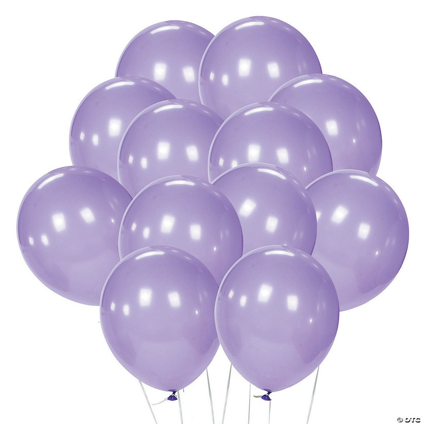 11" Lavender Latex Balloons - 24 Pc. | Oriental Trading Company