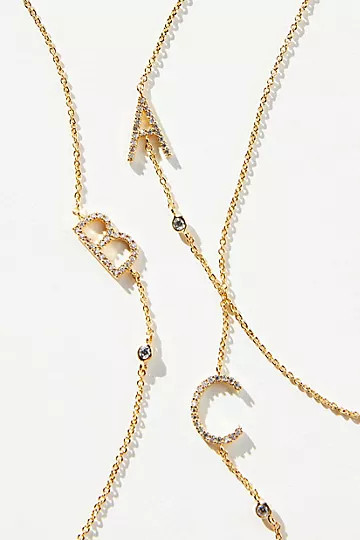 Delicate Monogram Necklace | Anthropologie (US)