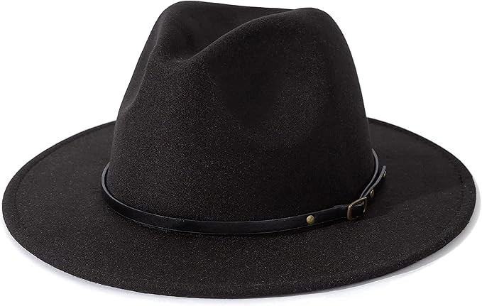 Lisianthus Women Belt Buckle Fedora Hat | Amazon (US)