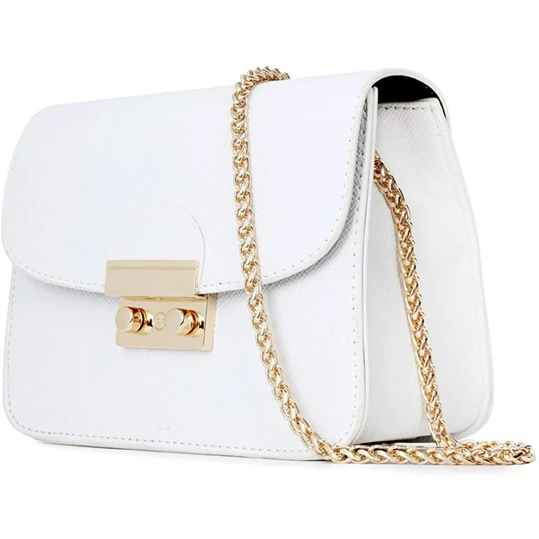 MesaSe Small Crossbody Bags for Women Chain Shoulder Evening Clutch Purse Formal Bag (White) | Walmart (US)