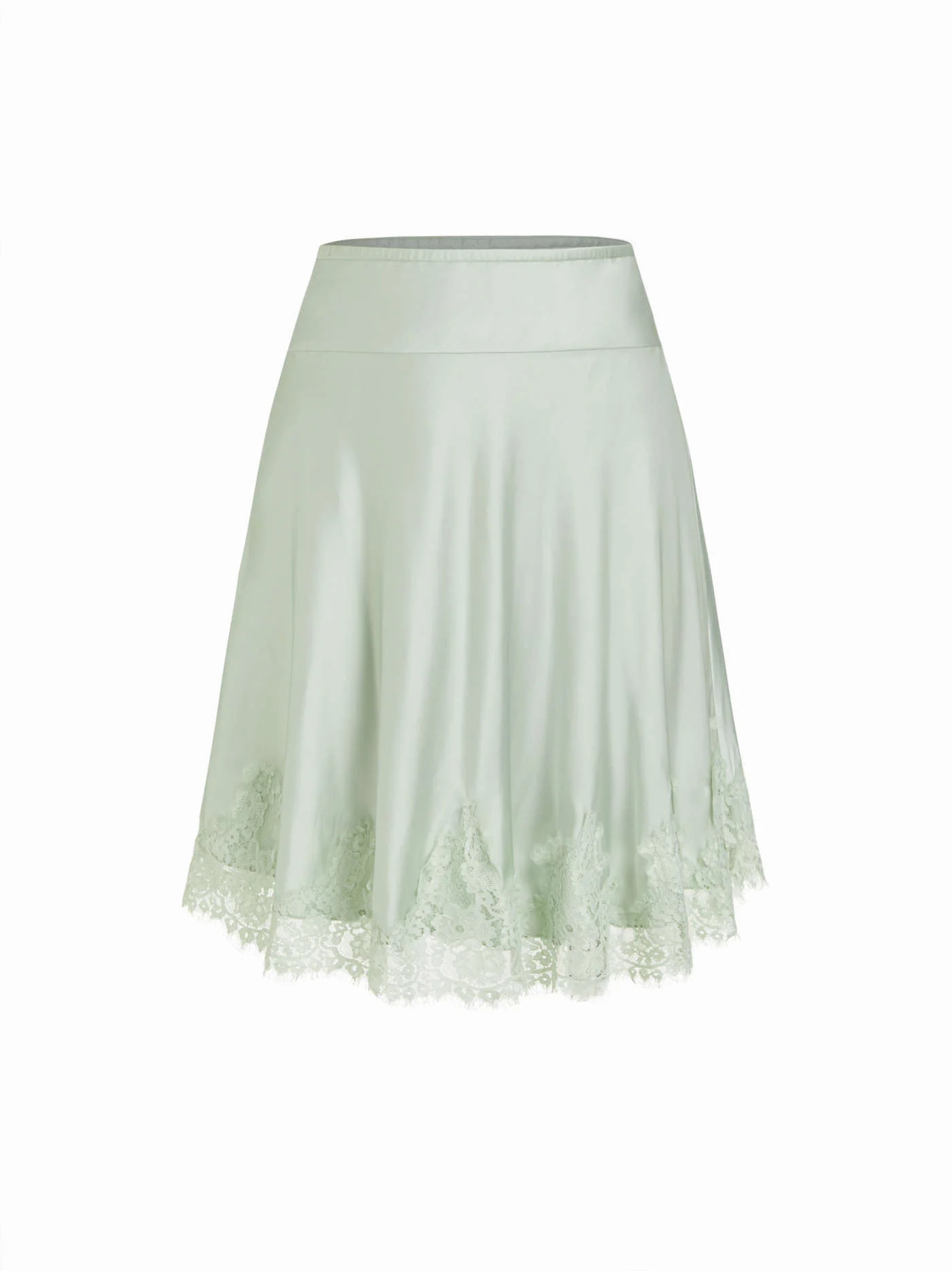 Satin Mid Rise Polka Dot Flared Maxi Skirt $37.90Hot | Cider