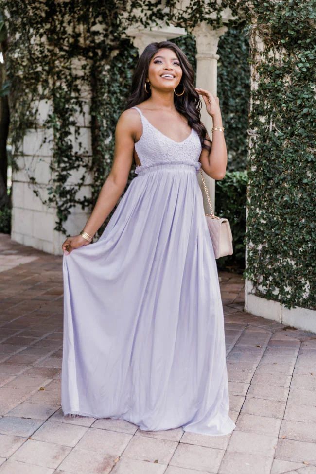 Once In A Lifetime Lavender Maxi Dress | The Pink Lily Boutique