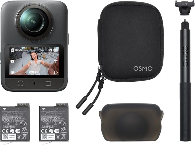 DJI Osmo 360 Essential Combo, 360 Camera with 1-Inch 360\u00b0 Imaging, Native 8K 360\u00b0 Video... | Amazon (US)