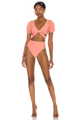LPA Janet One Piece in Dusty Blush from Revolve.com | Revolve Clothing (Global)