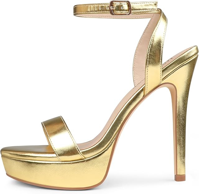 MERUMOTE Heels for Women Open Toe Heeled Sandals Ankle Strap Sexy High Heels for Dressy Wedding P... | Amazon (US)