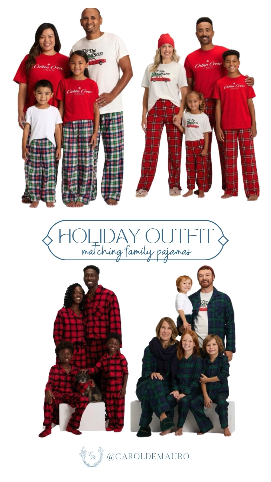 Are you even doing the holidays right if you're not in a pair of matching pajamas? We don't think so. Snuggle up in that comfy green plaid or the holiday red striped set and enjoy the season!

target finds, family matching outfit, lounge wear, cozy vibes, holiday traditions, winter vibes, christmas outfit, pajama party

#LTKHoliday #LTKSeasonal #LTKFindsUnder50