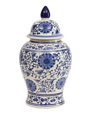 9.75x18 Sunflower Ceramic Ginger Jar With Lid | TJ Maxx