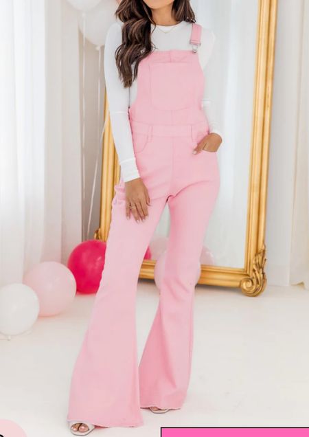 The cutest pink overalls from the Pink Lily Valentine’s Day collection!! 