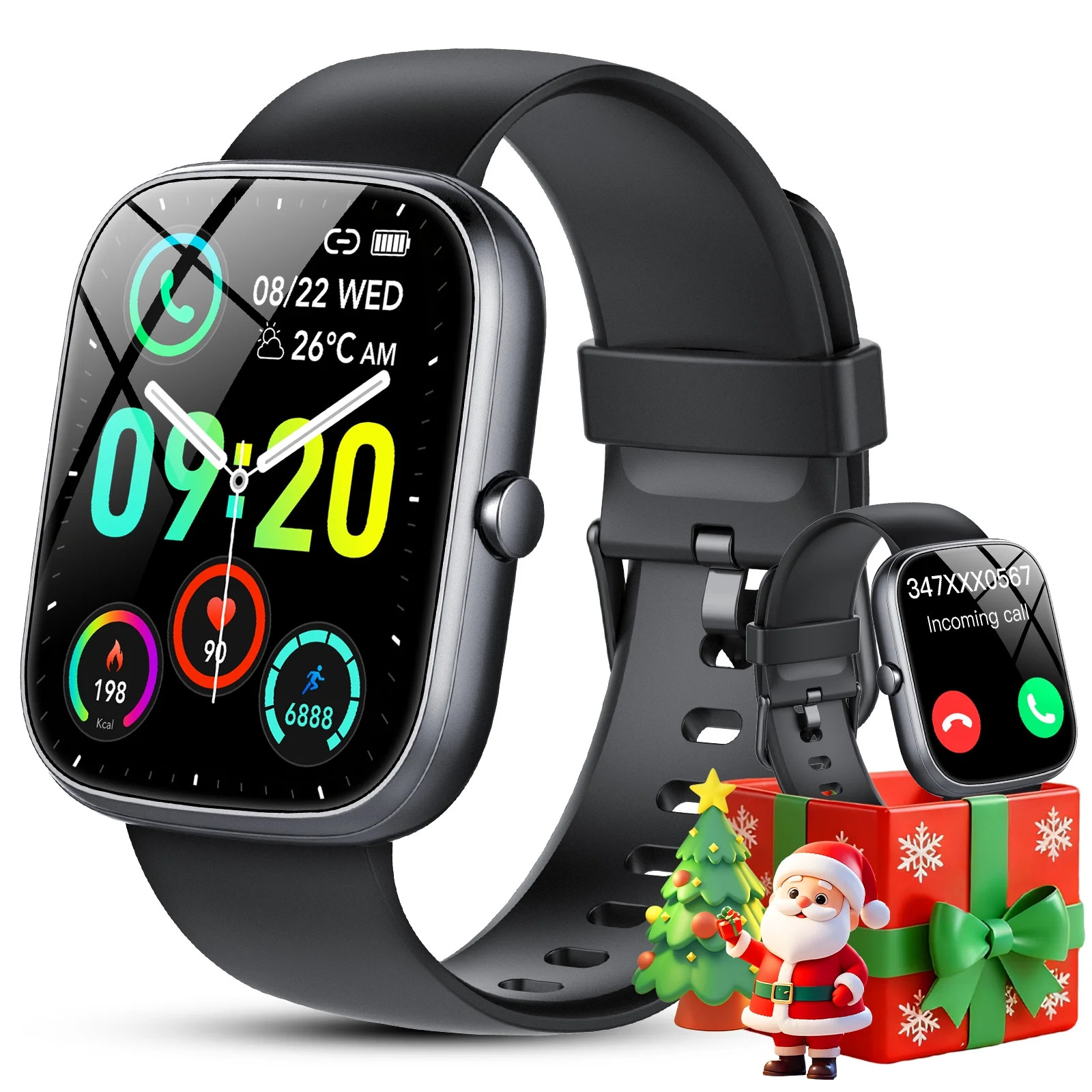 Smart Watch Fits for Android and iPhone, IP68 Waterproof Smartwatch for Women Men 100+ Sports Mod... | Walmart (US)
