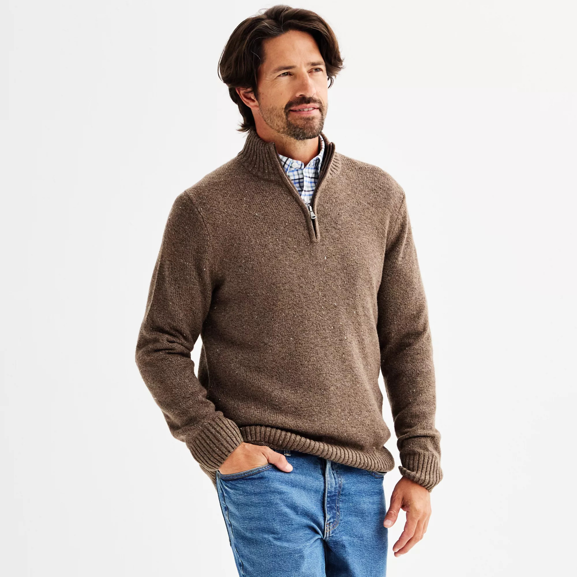 Men's Sonoma Goods For Life® Quarter-Zip Sweater | Kohl's