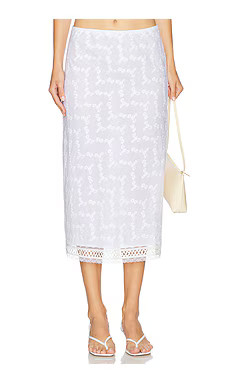 Bella Venice The Roxy Skirt in Eyelet Ivory from Revolve.com | Revolve Clothing (Global)