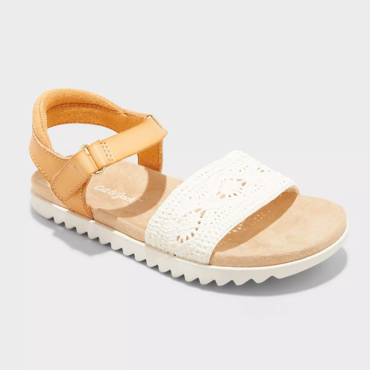 Toddler Blair Footbed Sandals - Cat & Jack™ Cognac 7T | Target