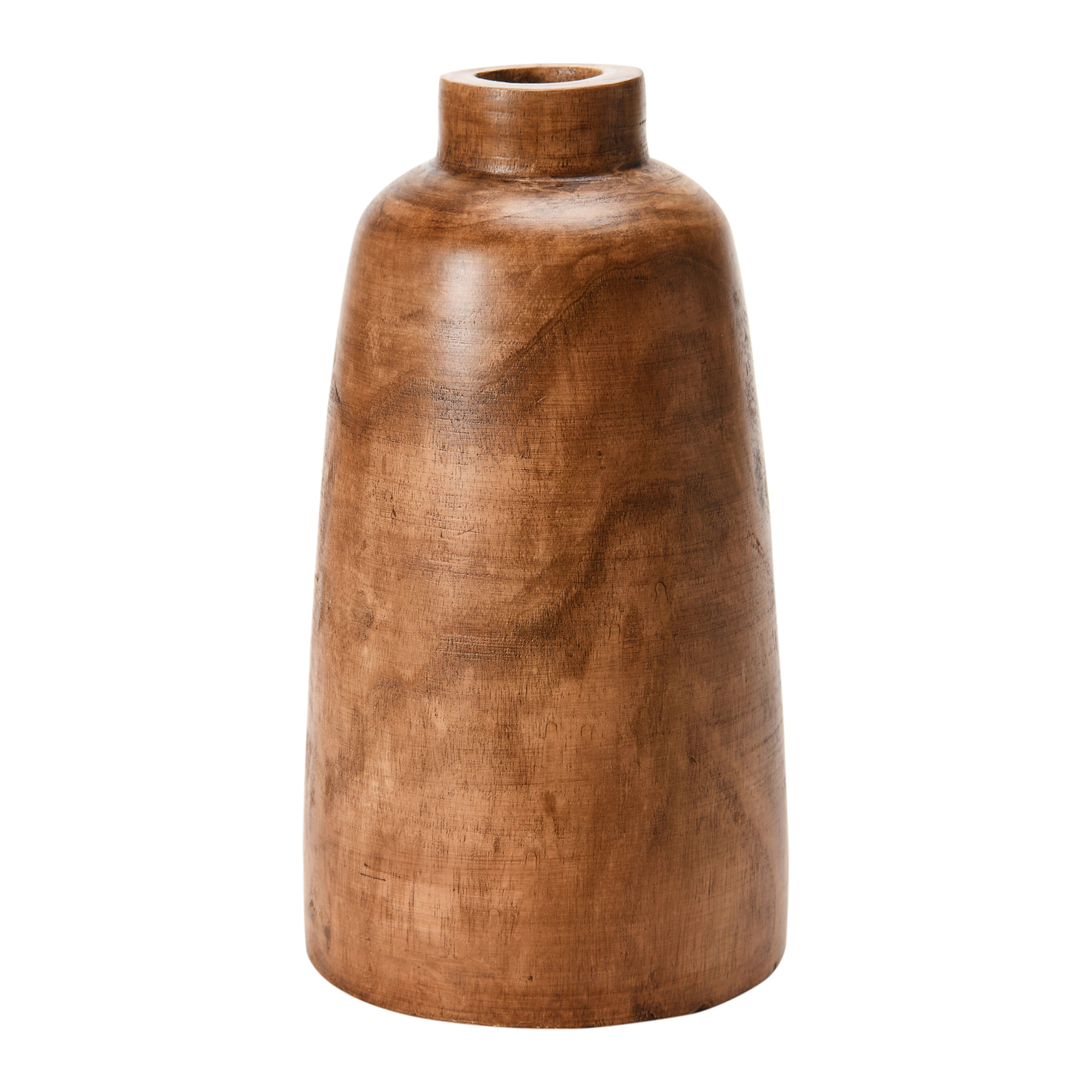 Paulownia Wood Vase, Brown | Bed Bath & Beyond