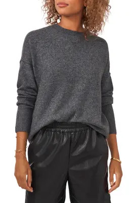 Vince Camuto Exposed Seam Crewneck Sweater in Paradox Pink at Nordstrom, Size X-Small | Nordstrom