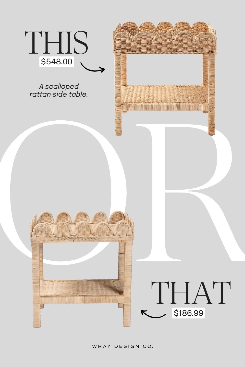 Your weekly look for less is here! Featuring a scalloped rattan side table. Will you splurge or are you buying the dupe? Let me know in the comments!

#LTKHome #LTKSeasonal
