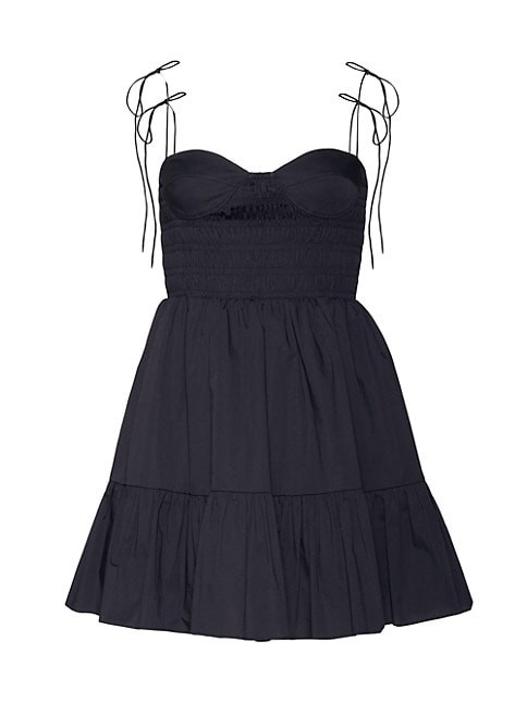 Landry Smocked Bustier Minidress | Saks Fifth Avenue