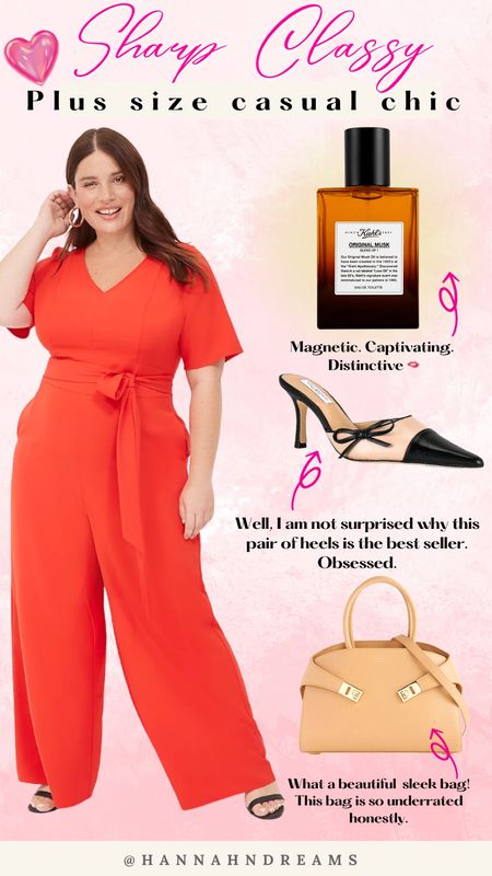 Can you look sharp and casual at the same time? Well, jumpsuit will do the trick! 

The self-tie jumpsuit contour the body proportion in the perfect way. 

To dress up the look, pointy heels and a classy structured bag work wonders ❤️✨

And let’s not forget the seductive Musk perfume ladies ! ( if you are going date night or parties ❤️) 

Mid size, plus size babes 💎


#LTKplussize #LTKstyletip #LTKworkwear