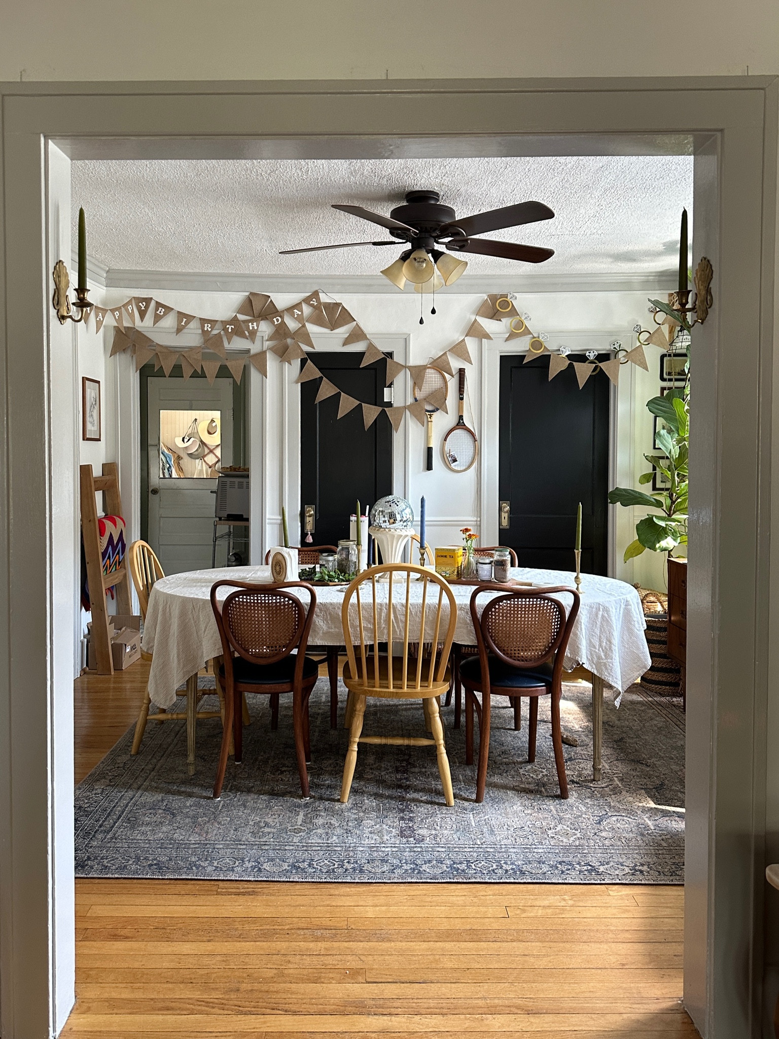 Happy birthday party pendant banner for all occasions 