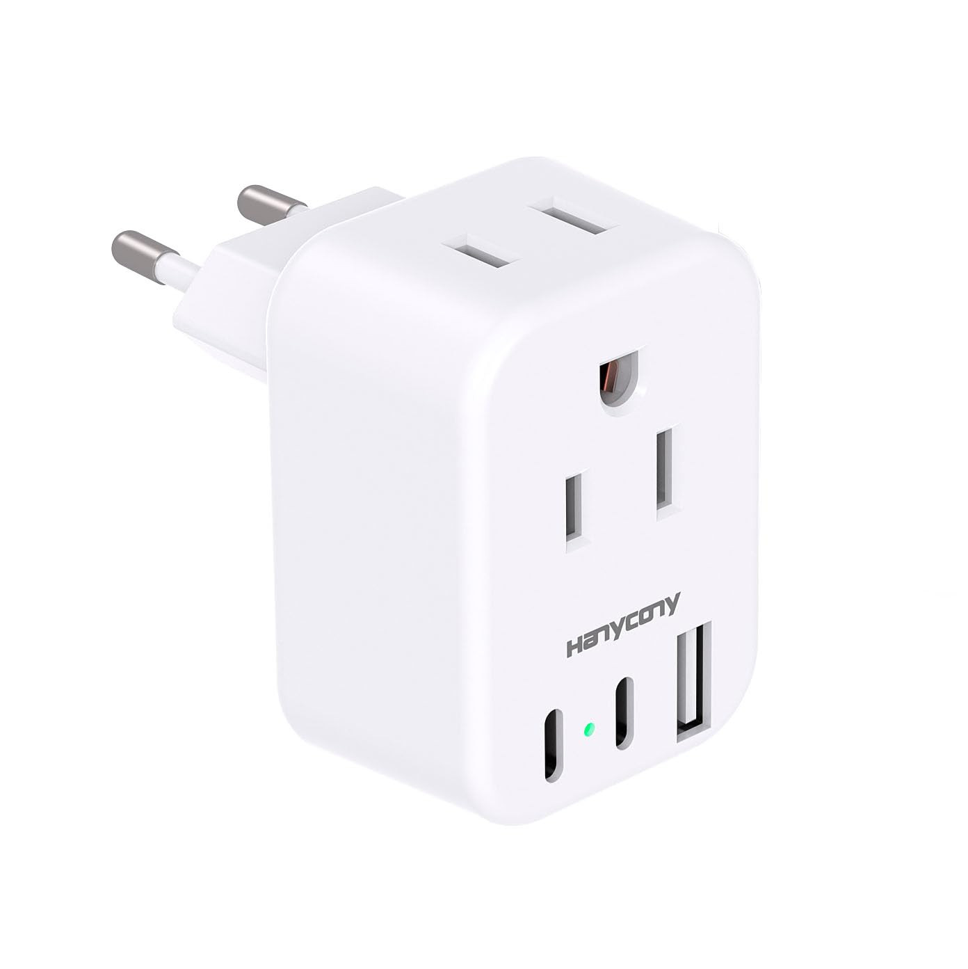 HANYCONY European Travel Plug Adapter USB C, International Plug Adapter, US to Europe Adapter Plu... | Amazon (US)
