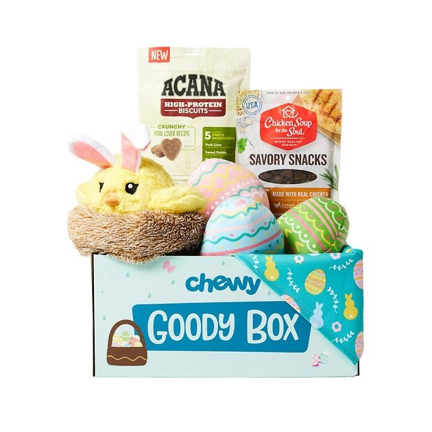 GOODY BOX Springtime Dog Toys, Treats, & Bandana, Medium/Large - Chewy.com | Chewy.com
