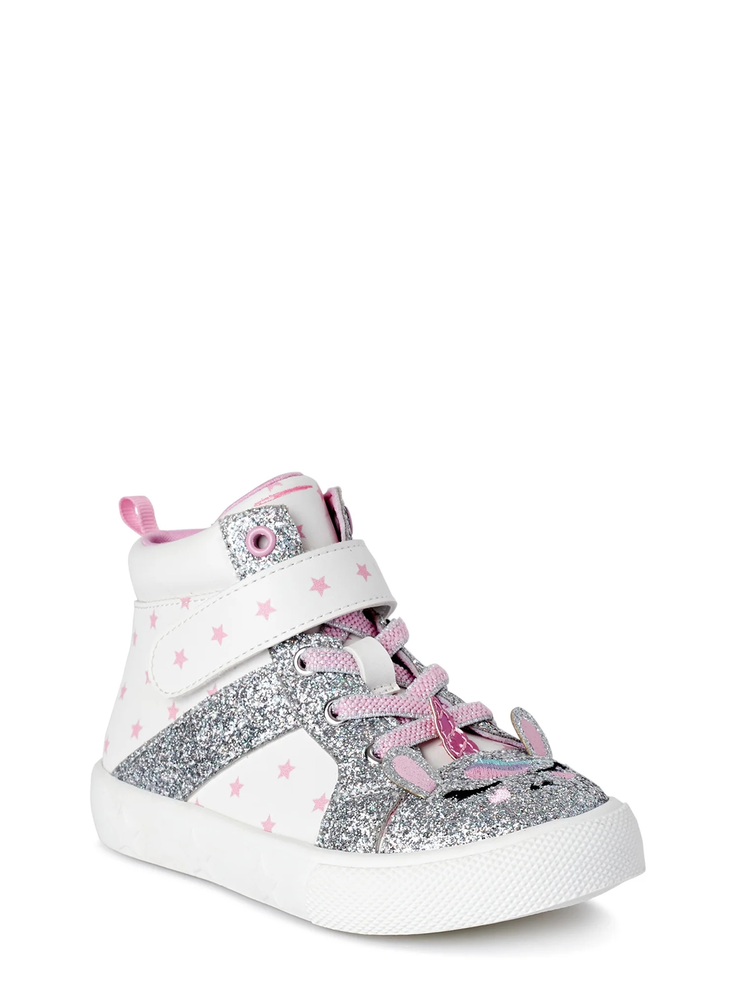 Wonder Nation Casual Unicorn Critter High Top Sneaker, Sizes 7-12 | Walmart (US)