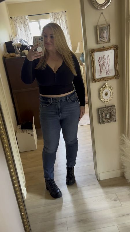 Black for Spring I think yes 🖤
Skims vintage cotton is so soft and I love the Henley detail on this top, wearing size L
Jeans are size 15 and I love the fit of Good American jeans they’re still my favorite investment pieces 

#LTKstyletip #LTKSeasonal #LTKmidsize