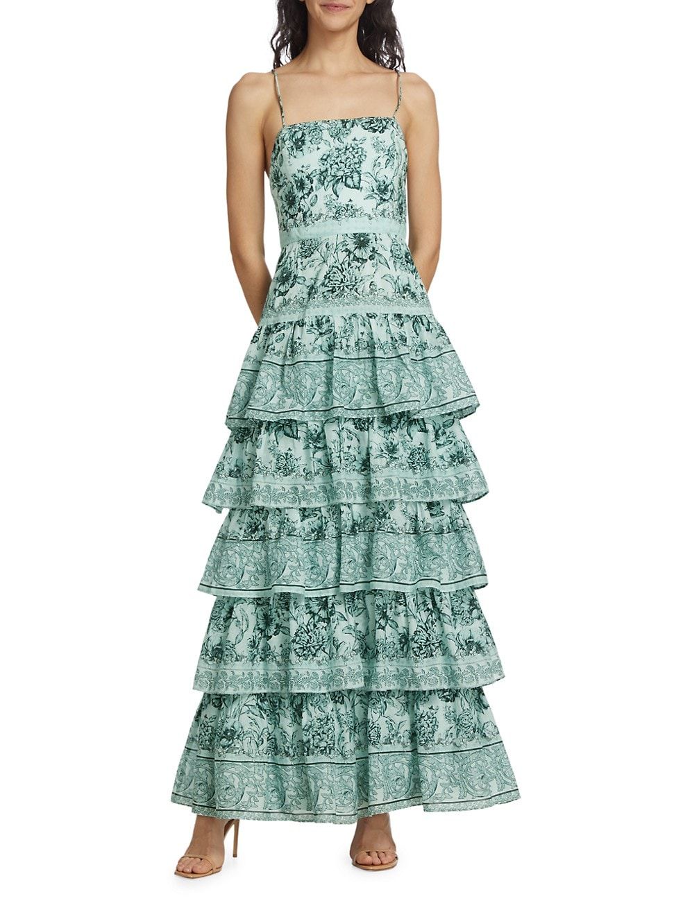 Alice + Olivia Valencia Floral Cotton Maxi Dress | Saks Fifth Avenue