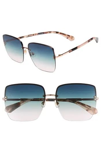 Women's Kate Spade New York Janays 61Mm Rimless Square Sunglasses - Pink Havana | Nordstrom