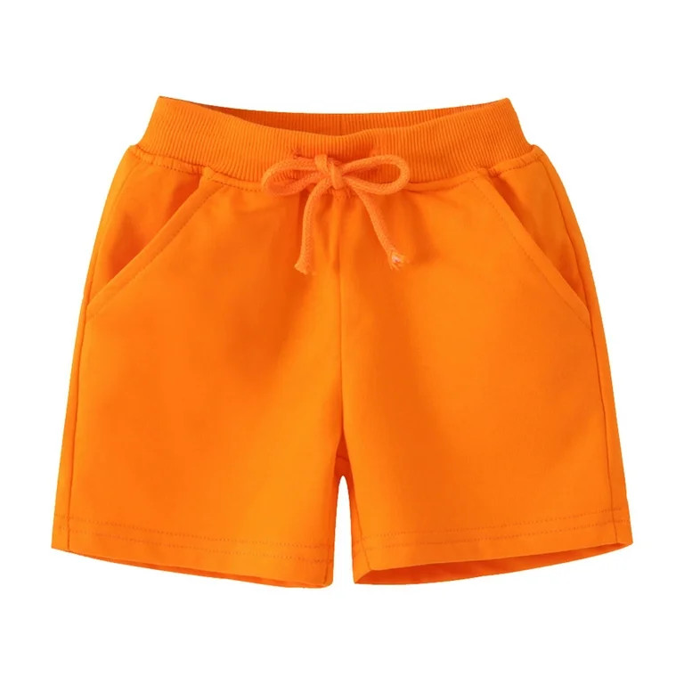 Baby Pants Kids Casual Solid Shorts Summer Holiday Beach Sport Activewear Toddler Boy Shorts Oran... | Walmart (US)